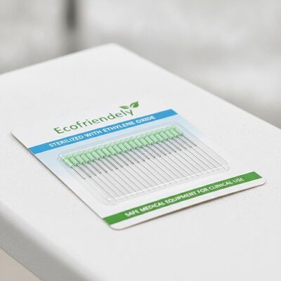Aguilas de acupuntura intradermal ecológicas de diseño recto Esterilización de óxido de etileno Equipo médico seguro para clínicos