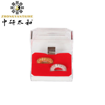 El masaje de la acupuntura del finger equipa el oro Ring Type de plata ZhongYan TaiHe