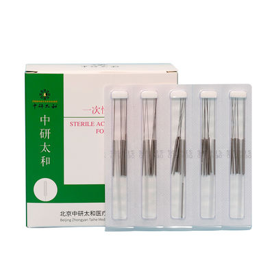 Terapia sin dolor estéril disponible de alta calidad de la acupuntura de las agujas de la acupuntura 500pcs de Zhongyan Taihe