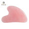 Herramienta en forma de corazón Rose Quartz Pink Jade Stone del masaje que raspa