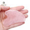 Herramienta en forma de corazón Rose Quartz Pink Jade Stone del masaje que raspa