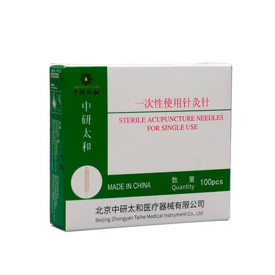 Agujas de acupuntura seguras esterilizadas desechables 0,20 ~ 0,40 mm para tratamientos de belleza