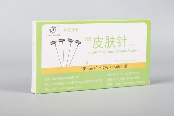 Agujas de Acupuntura Clase II, Aguja de Flor de Ciruelo, Herramienta Médica Profesional para Terapia Tradicional y Estimulación de la Piel