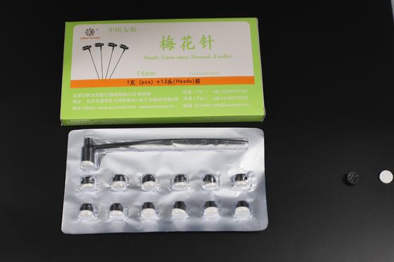 Agujas de Acupuntura Clase II, Aguja de Flor de Ciruelo, Herramienta Médica Profesional para Terapia Tradicional y Estimulación de la Piel