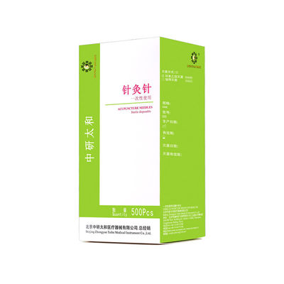 Agujas de acupuntura de belleza facial desechables cumplen con GB 2024-2016 de acero inoxidable