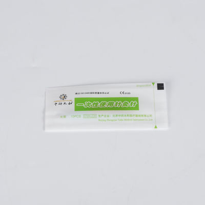 Agujas de acupuntura seguras esterilizadas desechables 0,20 ~ 0,40 mm para tratamientos de belleza