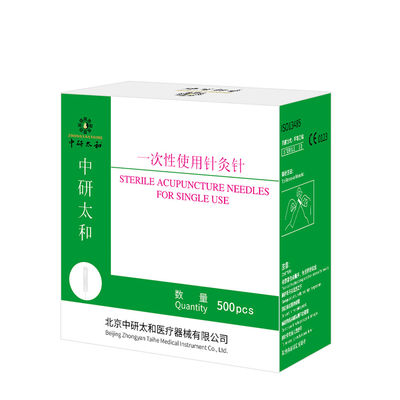Zhongyan Taihe de alta calidad 500pcs Aguilas de acupuntura estériles desechables Terapia de acupuntura