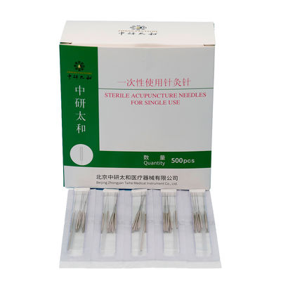 Zhongyan Taihe de alta calidad 500pcs Aguilas de acupuntura estériles desechables Terapia de acupuntura