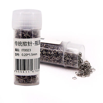 Presionar y soltar agujas de acupuntura individuales para un tratamiento efectivo