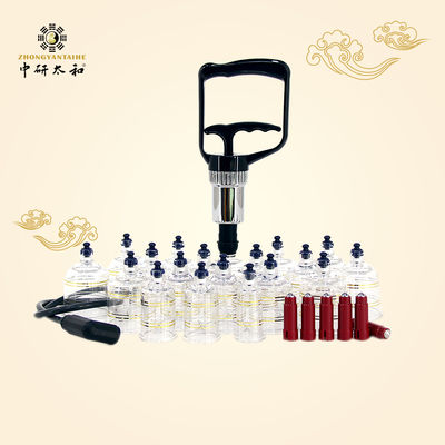 Limpie la succión con la aspiradora los sistemas de 19 tazas que las celulitis de ahuecamiento de la terapia de Hijama dan masajes detrás al alivio del dolor chino
