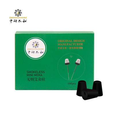 Moxibustión de Artemisa Añeja Negra para Mejorar la Desintoxicación Corporal, Impulsar el Bienestar y Aliviar Síntomas, Terapia Herbal