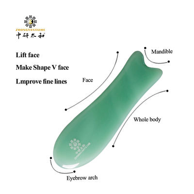 Green Jade Roller Gua Sha Set Effective To Relax Muscles And Tissues Improves Blood Flow And Enhances Skin Glow For Professional