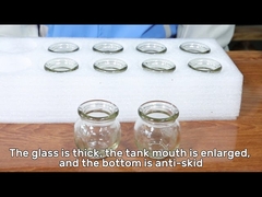 Conjunto de ventosas de vidrio transparente para el rostro y el cuerpo