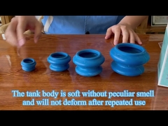 Gel de sílice natural Ventosas de goma Medicina china Salud Fitness Masaje Terapia