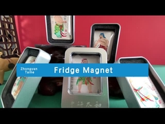 Imán de nevera personalizado 3D, Imán de nevera de recuerdo de cristal